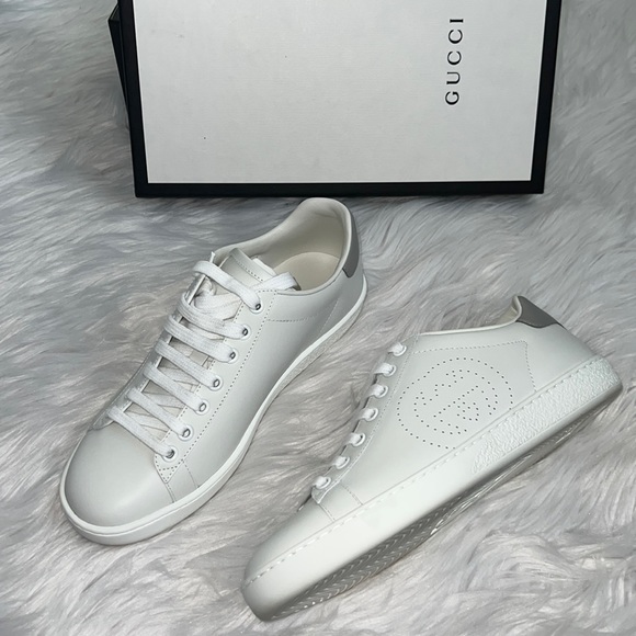 GUCCI White Ace sneaker with Interlocking G - size 37 - Picture 9 of 16